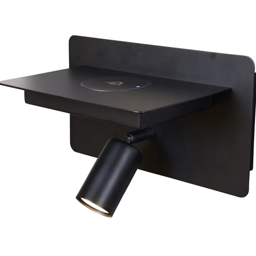 Ace vegglampe med trådløs lading USB A og C
