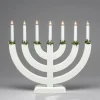 Adventsstake 7 armet - Hvit