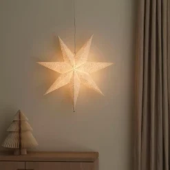 Adventstjerne 60 cm med broderi