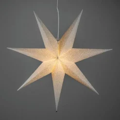 Adventstjerne 80 cm med broderi