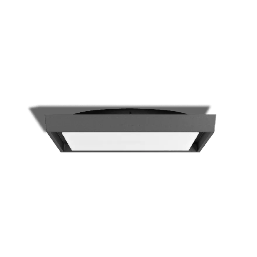 Ancha square tak/vegg utendørs IP54 30W - Mørk grå