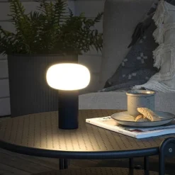 Antibes oppladbar bordlampe 2700/3000/4000K og RGB IP54 Dimbar - Antrasitt grå