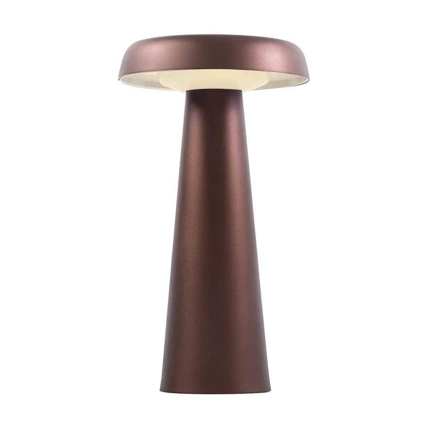 Arcello Bordlampe oppladbar inne og utendørsbruk IP54 - Brun messingfarge
