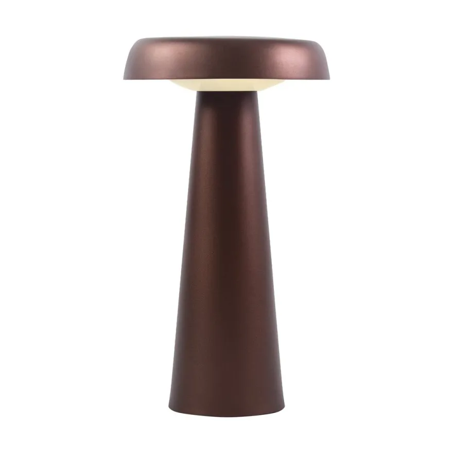 Arcello Bordlampe oppladbar inne og utendørsbruk IP54 - Brun messingfarge