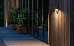 Arlon round vegglampe utendørs 10W 2700 Kelvin IK10 IP65 - Dimbar