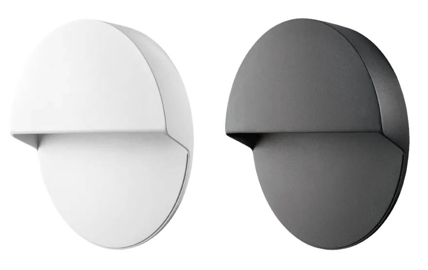 Arlon round vegglampe utendørs 10W 3000 Kelvin IK10 IP65 - Dimbar