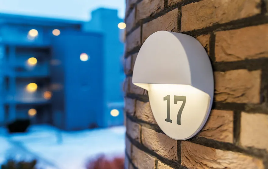 Arlon round vegglampe utendørs 10W 3000 Kelvin IK10 IP65 - Dimbar