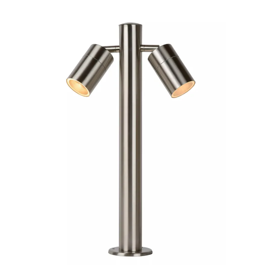 Arne pullert utendørs 2 arm IP44 GU10 50 cm - Satin Krom
