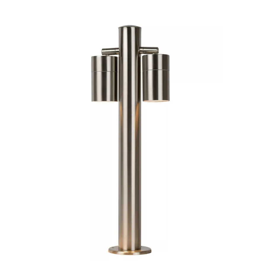 Arne pullert utendørs 2 arm IP44 GU10 50 cm - Satin Krom