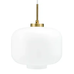 Arp takpendel 30 cm - Messing/Opal glass