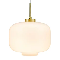 Arp takpendel 30 cm - Messing/Opal glass