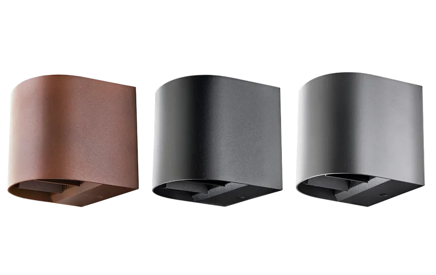 Artes round vegglampe opp/ned utendørs IP65 8W 3000K Dimbar