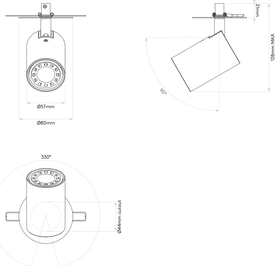 Ascoli Recessed takspot