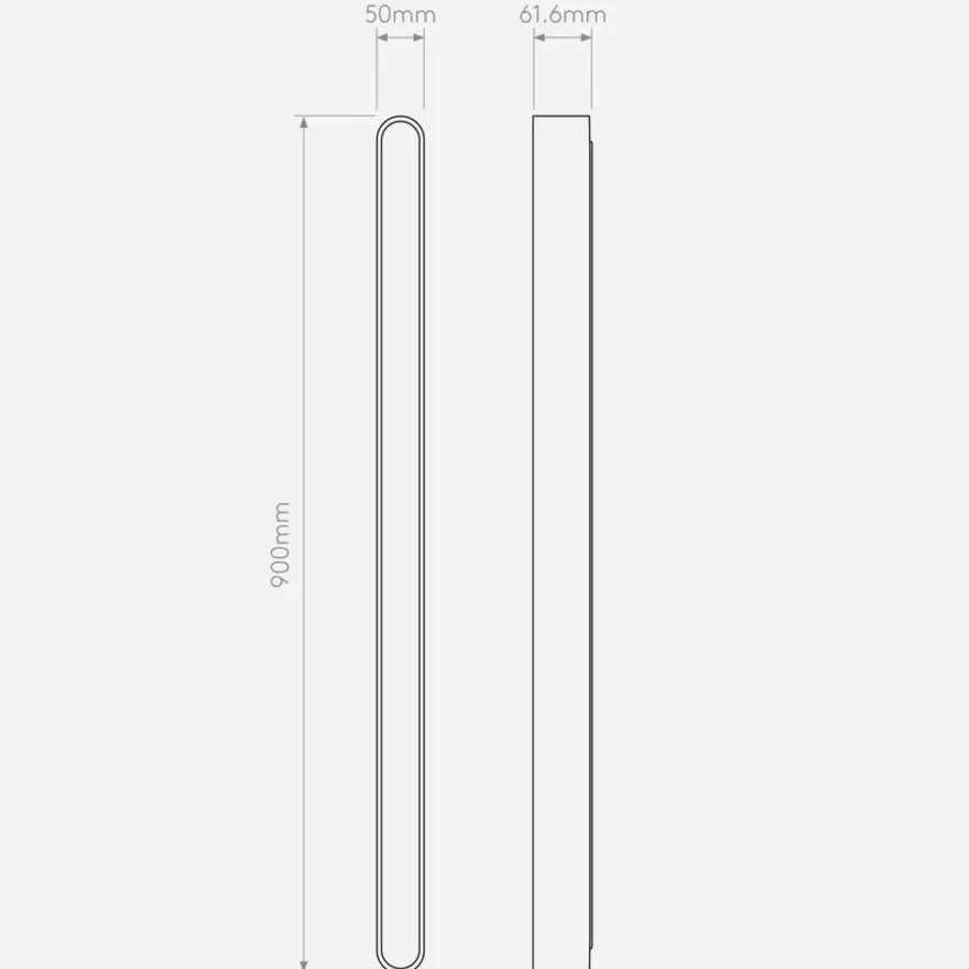 Atticus 900 vegglampe for baderom IP44 16,8W 3000 Kelvin - Dimbar