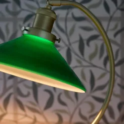 Axel bordlampe - Messing/grønn