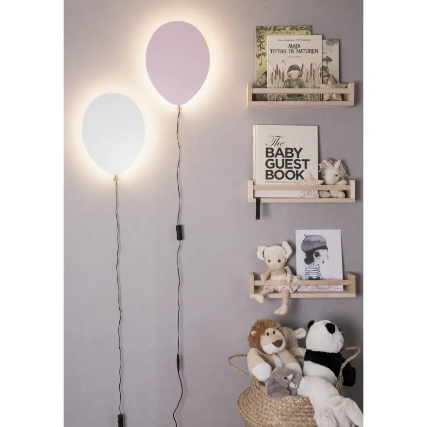 Balloon vegglampe - Rosa