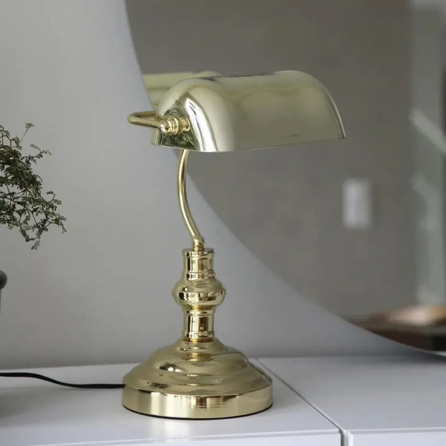 Bankers bordlampe 42 cm