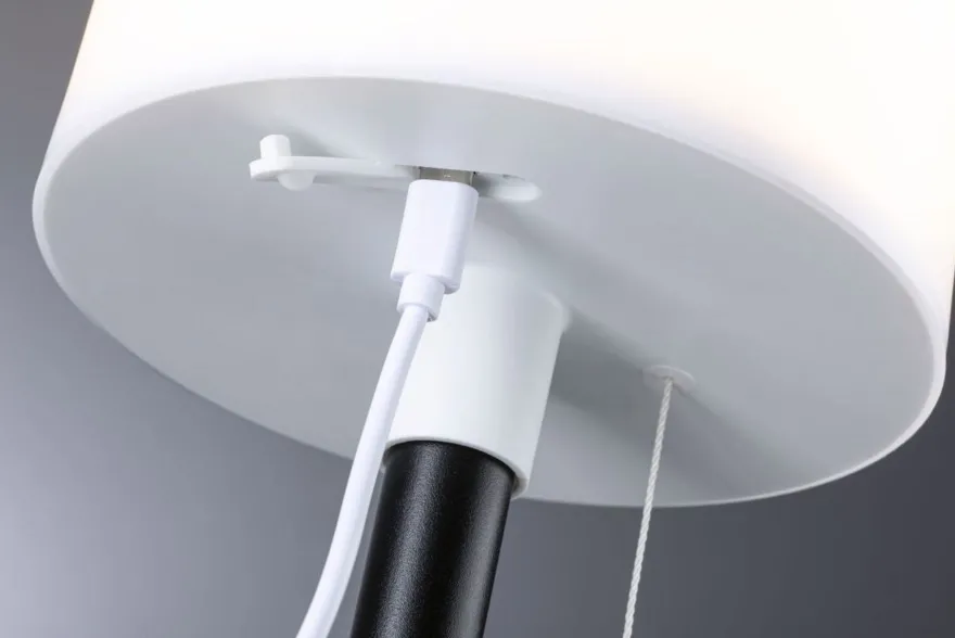 Bartja bordlampe oppladbar via USB eller solcelle 2700 Kelvin IP44