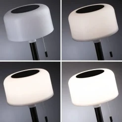 Bartja bordlampe oppladbar via USB eller solcelle 2700 Kelvin IP44