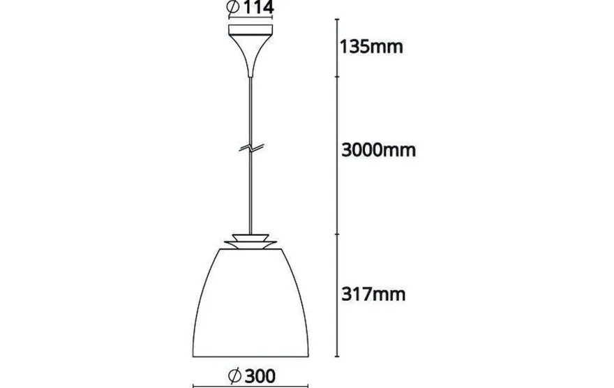 Bell maxi takpendel - Svart/Gull
