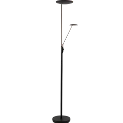 Bergamo gulvlampe m/lesearm 28+5W 183 cm 3000 Kelvin - Dimbar