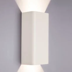 Bergen vegglampe opp/ned lys - Hvit