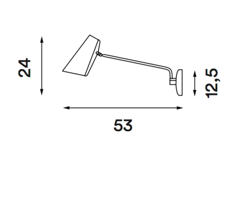 Birdy vegglampe swing