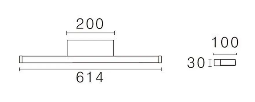 Bliz vegglampe baderom CS 2700/3000K 13,2W IP44 Dimbar - Hvit