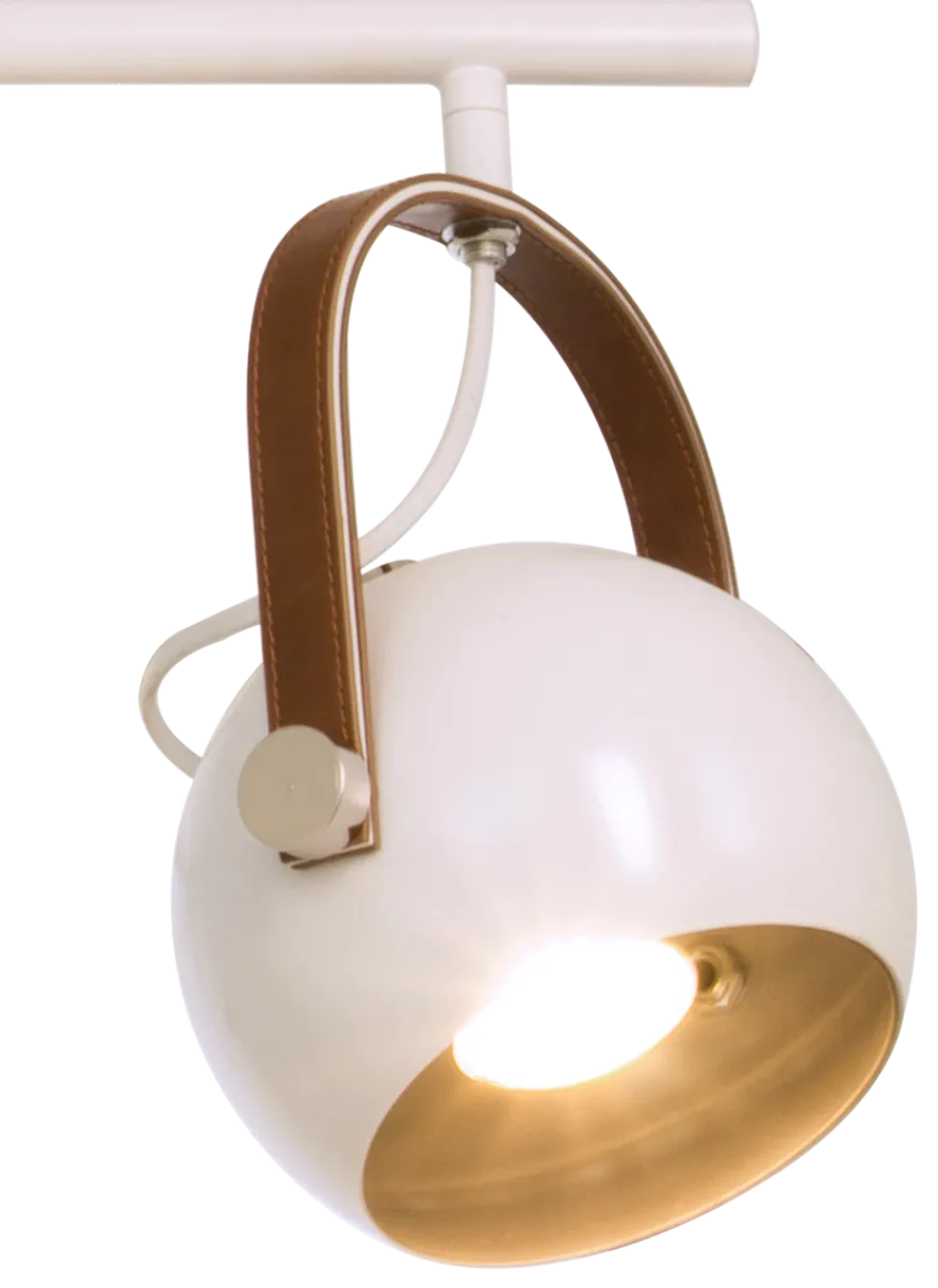 Bow taklampe - Hvit/Brun