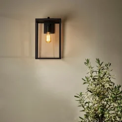Box Lantern 450 vegglampe utendørs - Svart