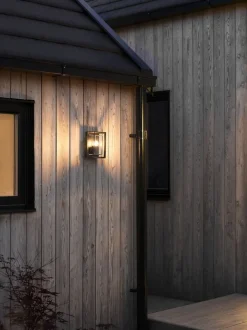 Brindisi mini vegglampe utendørs IP54 E27 - Svart
