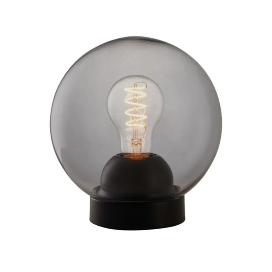 Bubbles bordlampe 18 cm - Røykfarget