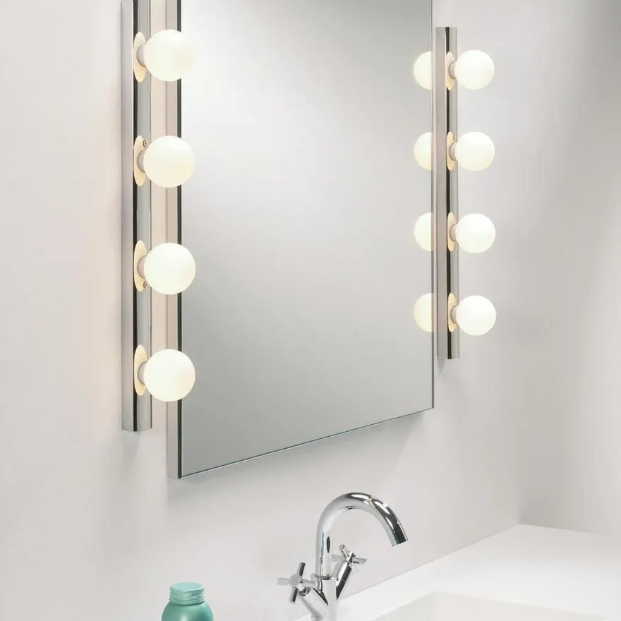 Cabaret 4 vegglampe for baderom IP44 - Polert krom