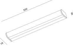 Callisto 50 vegglampe for baderom 9W 2700 Kelvin IP44 - Dimbar