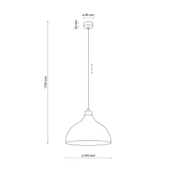 Cap takpendel 34 cm