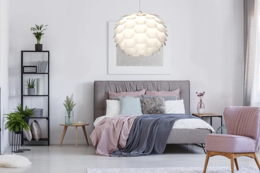 Carpatica takpendel 60 cm - Hvit