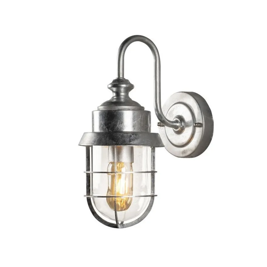 Cerignola vegglampe IP44 - Galvanisert stål