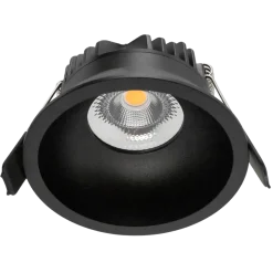 Ceto Mini Fixed lavtbyggende downlight 7W 2700K Dimbar IP44 - Svart