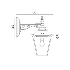 Chelsea vegglampe 964