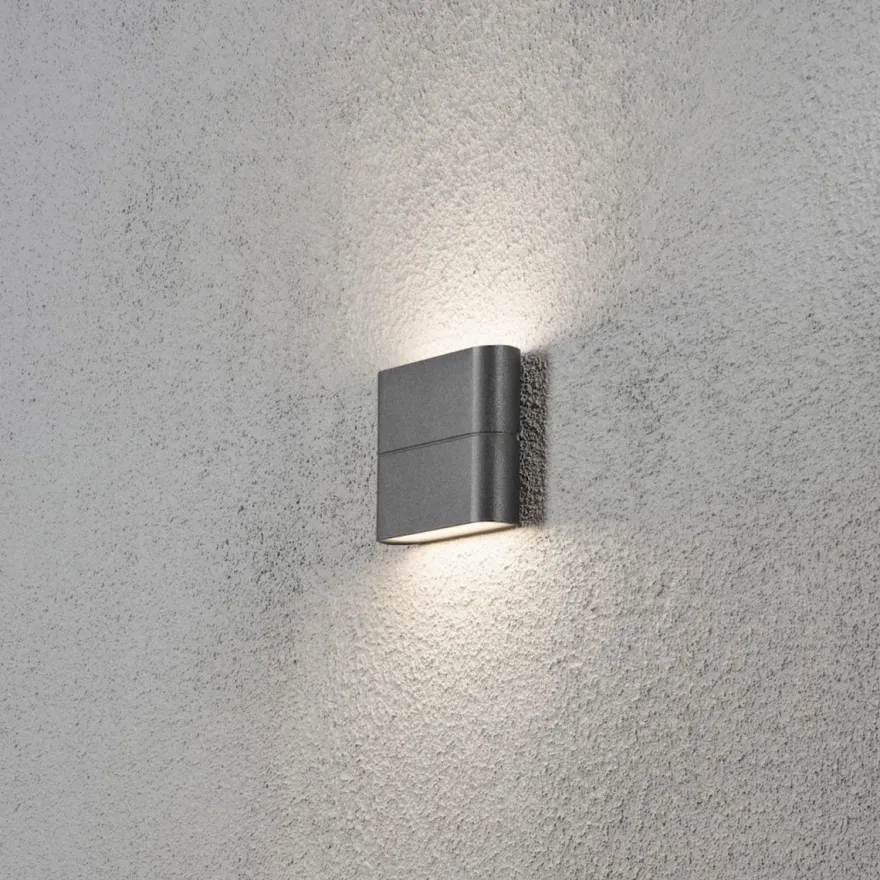 Chieri vegglampe 2x3W LED - Mørk grå