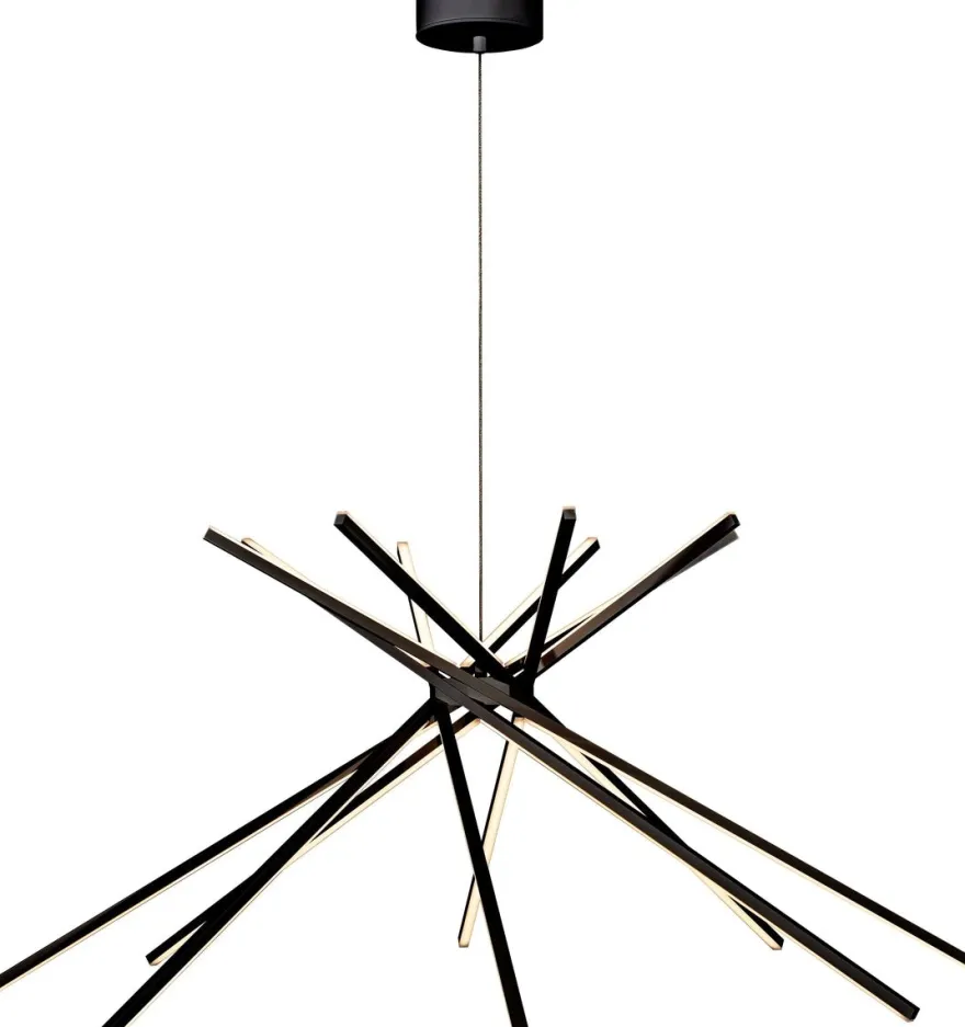 Cluster takpendel 50W Dimbar - Svart