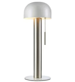 Costa bordlampe 46 cm - Hvit/Nikkelfarget - Hvit / Nikkel