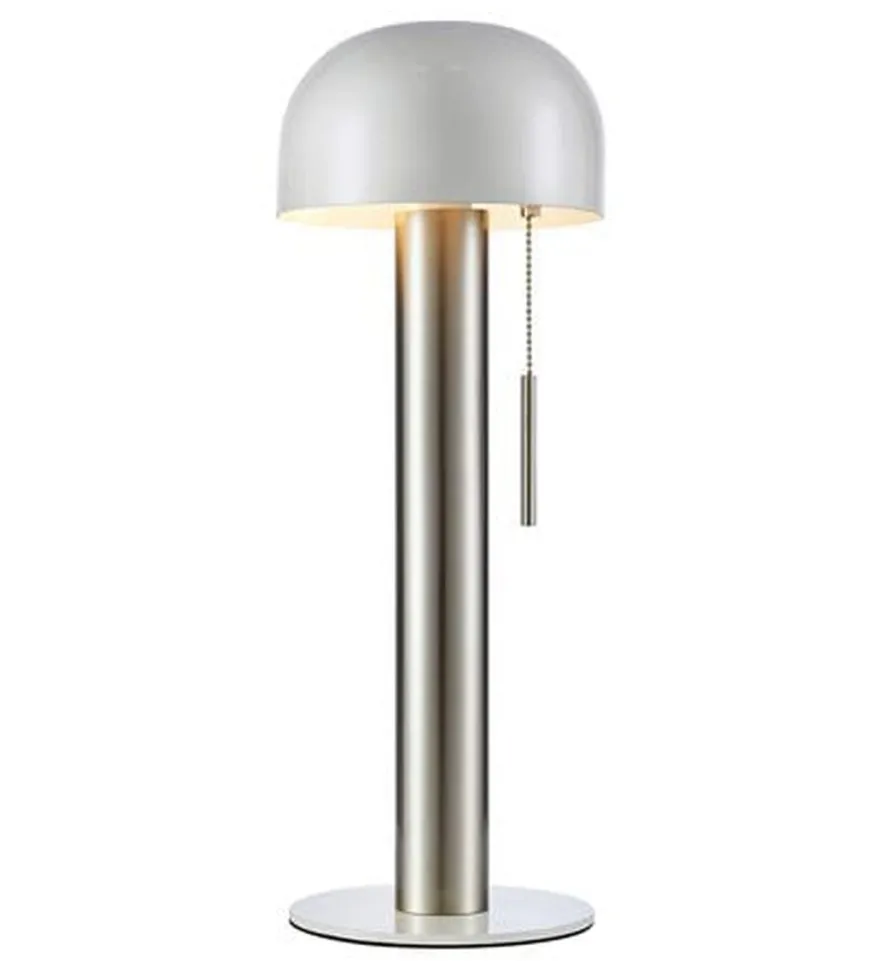 Costa bordlampe 46 cm - Hvit/Nikkelfarget - Hvit / Nikkel