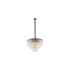 Cristal Lysekrone M - Svart