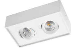 Cube 2x DimToWarm 2x6W LED 2000-2800K Ra>95 - Matt hvit