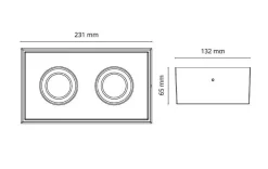 Cube 2x DimToWarm 2x6W LED 2000-2800K Ra><noscript><img width=