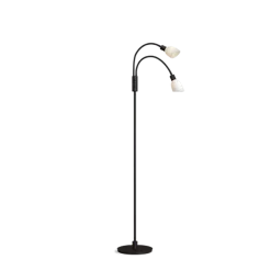 Cut dobbel gulvlampe - Svart/Hvit