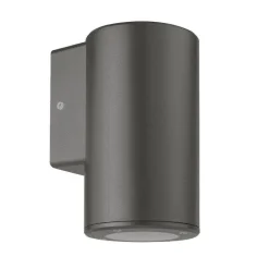 Cylindro vegglampe ned utendørs IP54 - Grafitt grå