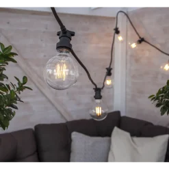 Dekorativ utendørs LED filament E27 95mm 2700K Plast