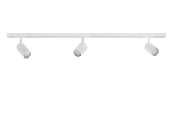 Designline Tube komplett 1,9 meter spotskinne med 3 spotter GU10 - Hvit